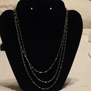 Elegant Silver Beaded Necklace